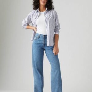 Levi's Classic Blue Wide Leg Jeans
